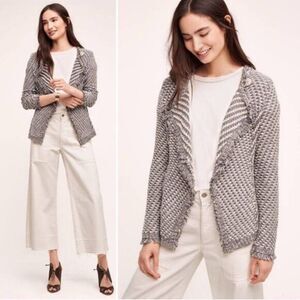 Angel of the north Anthropologie Women's Size Medium Cardigan Sweater Gray